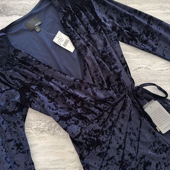 GREYLIN Velvet Wrap Dress - Picture 3 of 5